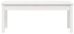 fehér tömör fenyőfa kerti pad 109x44x45 cm