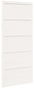 Pajtaajtó Fehér 90 x 208 cm Tömör fenyőfa