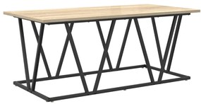 Dohányzóasztal Sonoma Oak 100x50x40 cm Mérnöki fával és fémmel