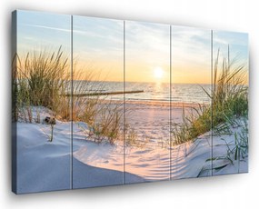 Vászonkép Tengerpart Természet Vászon Fal 5 Részes Hálószoba Nappali 150x100
