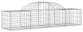30 db íves horganyzott vas gabion kosár 200x50x40/60 cm