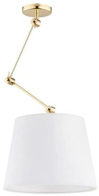 Argon 4895 - Csillár rúdon ZAKYNTOS PLUS 1xE27/15W/230V fehér/arany