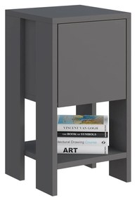 Éjjeliszekrény Ema - Anthracite, Anthracite