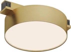 DK/EU-5762-SB Shine Track light, FLOW 3000 series, D95*H28, LED, 48V DC, 8W, RA≥90, 3000K, IP20, satin brass color, aluminum — DK/EU-5762-SB