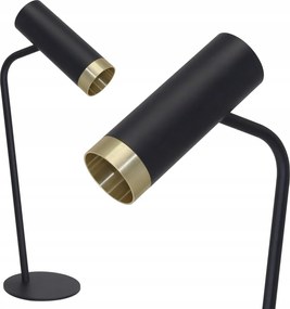 Asztali éjjeli lámpa GU10 fekete Fado Sanico Goldlux