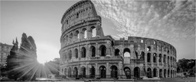 Kép - Colosseum Rómában, fekete-fehér (120x50 cm)