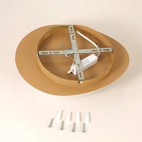 Brilagi - LED mennyezeti lámpa VISBY WOOD LED/18W/230V, Ø 38 cm, barna