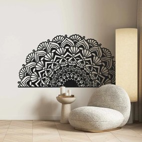 Modern, félig fából készült mandala falra | MENSIS