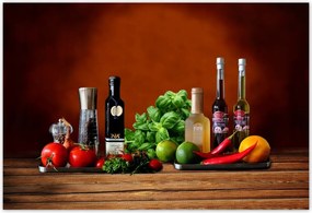 Poszterek 185x125 Zöldségek Gyümölcsök Fűszerek