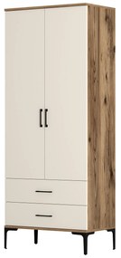 Ruhásszekrény Kiara T (dió + krém). 1088334