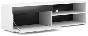 Nappali szekrénysor BRICK fehér/fekete
