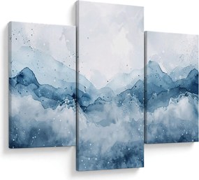 Kép - Felhők és hullámok, akvarell (90x60 cm)