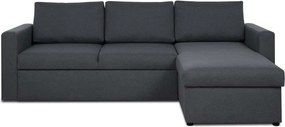 INTARI Kinyitható sarokkanapé Sötétszürke