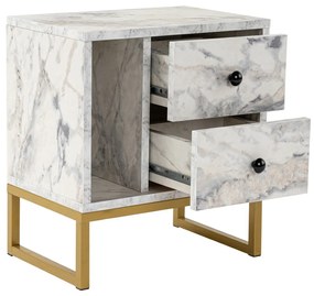 Éjjelis szekrény Glimmer Fressia Marble Gold