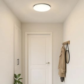 LED mennyezeti lámpa MAYA, 36 W, 230 V, Ø 50 cm, fényes króm