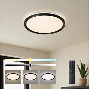 BRILAGI - dimmelhető LED mennyezeti lámpa RIVO LED/72W/230V 3000-6000K fekete Ø 50 cm + távirányító