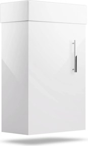 Blumfeldt Johnstone, mosdó és fürdőszoba szekrény, 40 cm, kerámia mosdó, Soft-Close záródású