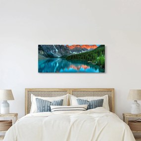 Egy türkizkék tó képe (120x50 cm)