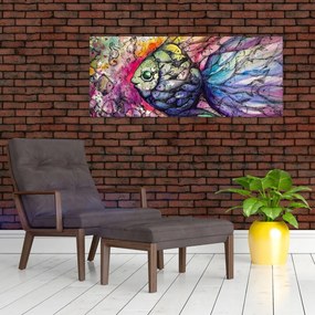 Kép - színes hal (120x50 cm)