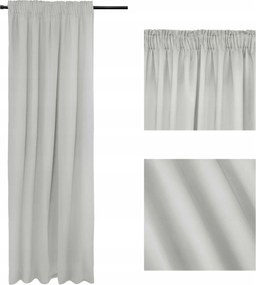 Kész függöny Sötétítő Függöny Blackout 140x250 Világos Szürke Arctic