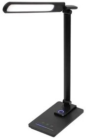 Asztali lámpa, LED, szabályozható, fém, éjjeli fény, HOME, fekete (VLMLA4)