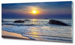 Üvegfotó Sunset tengeren osh-47734929