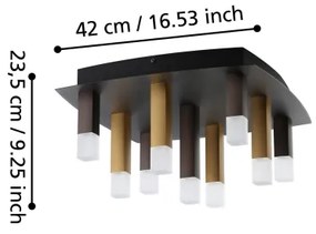 Eglo 39905 - LED Dimmelhető mennyezeti lámpa ESTANTERIOS 9xLED/3,1W/230V 3000K