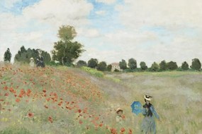 Reprodukció Wild Poppies, near Argenteuil (1873), Claude Monet