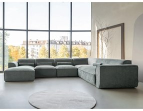 Világoszöld sarokkanapé (jobb oldali) Flex Felix – Miuform