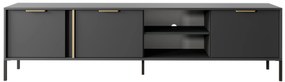 TV asztal/szekrény Lyran 3D (antracit + arany). 1071358