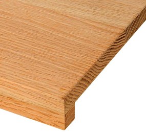 2 db tömör tölgyfa világosbarna lépcsőfokok 80x25x2 cm