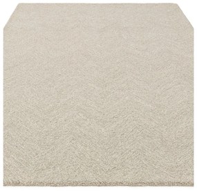 Krémszínű kézi szövésű gyapjúkeverék szőnyeg 160x230 cm Theodore Chevron – Asiatic Carpets