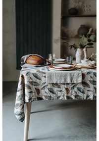 Len asztalterítő 140x140 cm Golden Fall – Linen Tales