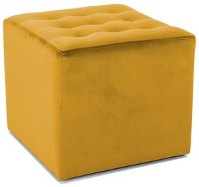 Mustársárga LORI VELVET puff