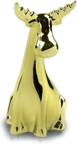 Dekorációs figura Rénszarvas arany 02.582.15 Polnix