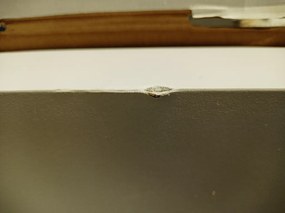 AKCIÓ Fali polc SHELORA 120x23,5 cm, fehér II. osztály