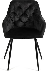 AVENBERG LOREN Étkezőszék szett - 2 db, fekete