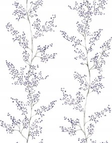 Tapéta Gally Motívum Lila-szürke Árnyalatú Flizelin Tapéta