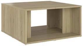 4 db sonoma tölgy színű szerelt fa dohányzóasztal 33x33x33 cm