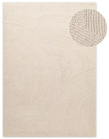 Világos natúr színű kézi szövésű gyapjú szőnyeg 80x150 cm Calmio – Hanse Home