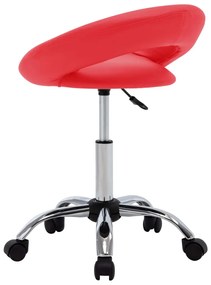 piros műbőr forgó étkezőszék