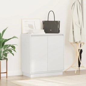 LED éjjeliszekrény Fehér - 71x34.5x75 cm, Mérnökfából készült