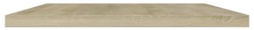 4 db sonoma tölgy színű szerelt fa könyvespolc 40 x 30 x 1,5 cm