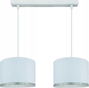 Divatos mennyezeti függőlámpa, csillár modern lámpabúra Dekor 20cm Fehér