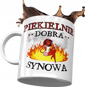 Bögre Fia Fiának Tökéletes Ajándék Nyomtatott Fotóval