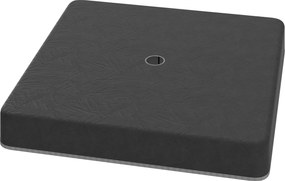 Outsunny 4 részes vízálló napernyő súly, állvány kábeltartós napernyőhöz, homokkal tölthető talajkereszt 80 kg-ig, plasztik alap fekete | Aosom