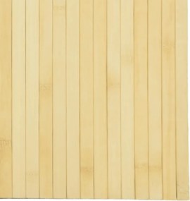 Világos természetes bambusz térelválasztó szélessége 600 cm magassága 165 cm