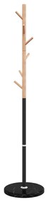 fekete porszórt vas ruhafogas 172 cm