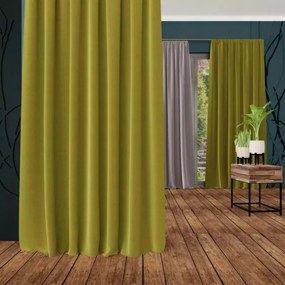 Velvet készfüggöny szalagra varrva 135x250 cm oliva