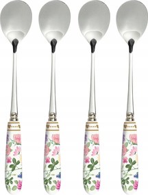 4 db-os Porcelán Kanál Szett Virágos Love Kanál Ajándék Kanál